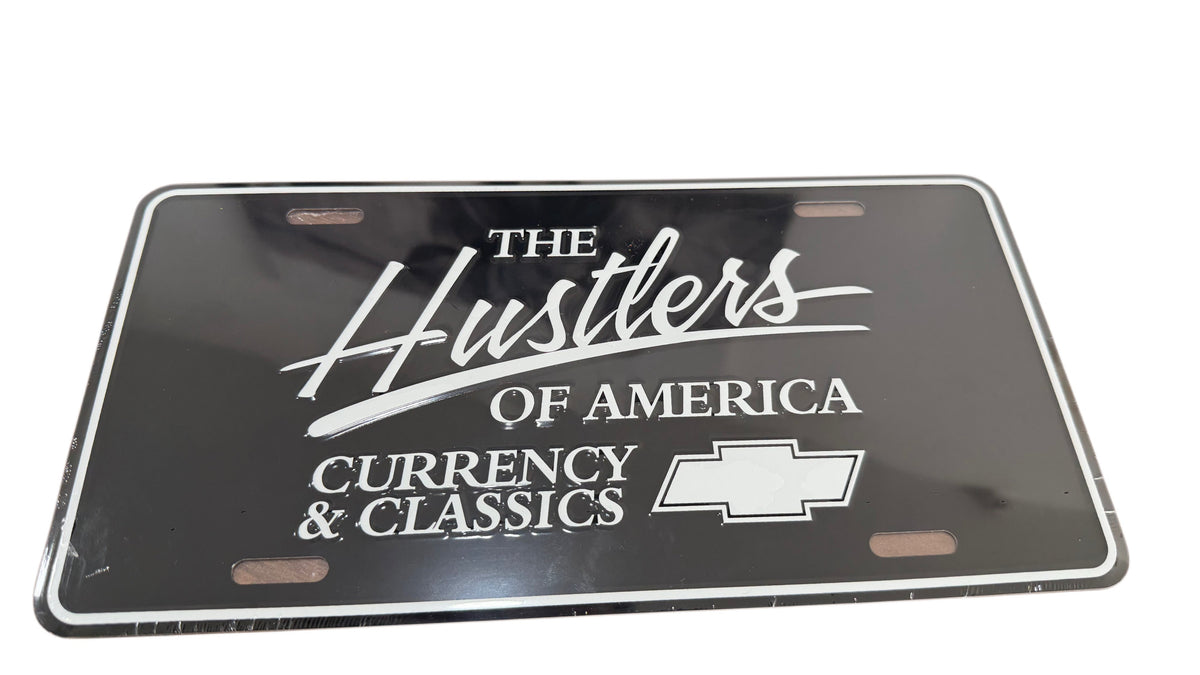 White and black Hustlers of America plate