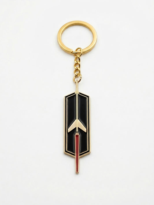 Gold-Oldsmobile classic Key Chain