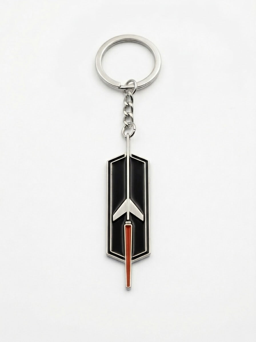 Silver-Oldsmobile classic Key Chain