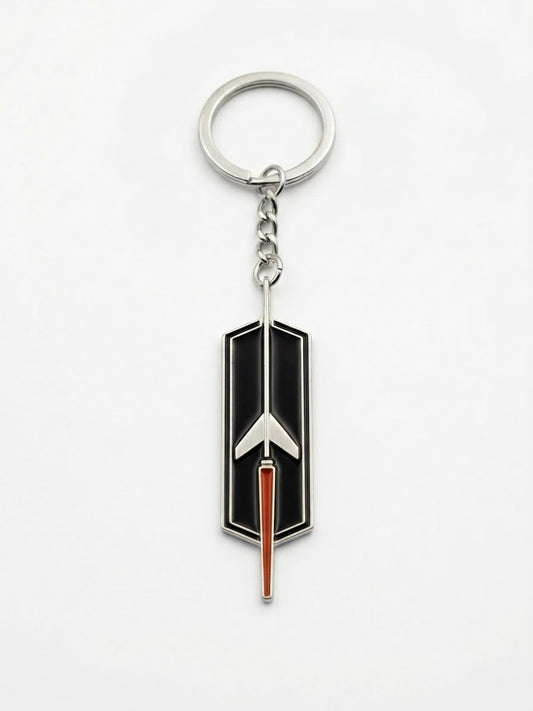 Silver-Oldsmobile classic Key Chain